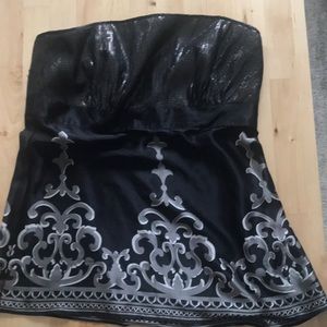 Strapless sequin top